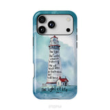 Lighthouse, I Am the Light of the World John 8:12 Bible Verse Phone Case