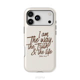 I am the way the truth and the life John 14:6 Bible verse phone case