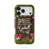 Peace on earth goodwill to all Christmas phone case