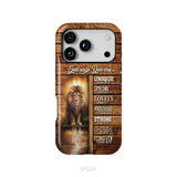 God says you are, Lion and Lamb phone case - Christian phone cases