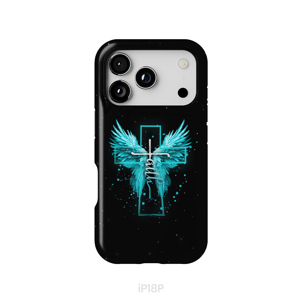 Faith Cross Wings Phone Case