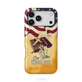 One nation under God American flag cross phone case