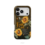Fear Not for I Am With You Isaiah 41:10, Hummingbird, Sunflower, Phone Case