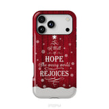 A Thrill of Hope the Weary World Rejoices phone case - Christian Christmas phone case