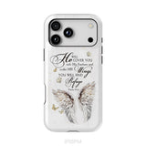 Psalm 91:4 He Will Cover You With His Feathers Phone Case
