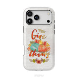 Pumpkin, Thanksgiving, Give thanks phone case