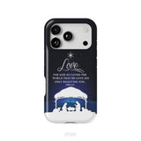 John 3:16 For God so loved the world Christmas phone case