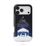 John 3:16 For God so loved the world Christmas phone case
