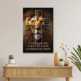 Christian wall art for men, faith-based warrior of Christ canvas gift for husbands, fathers, or sons.