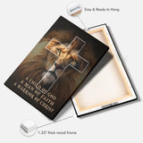 Christian warrior canvas print, ideal religious gift for men of faith—husbands, dads, or sons.