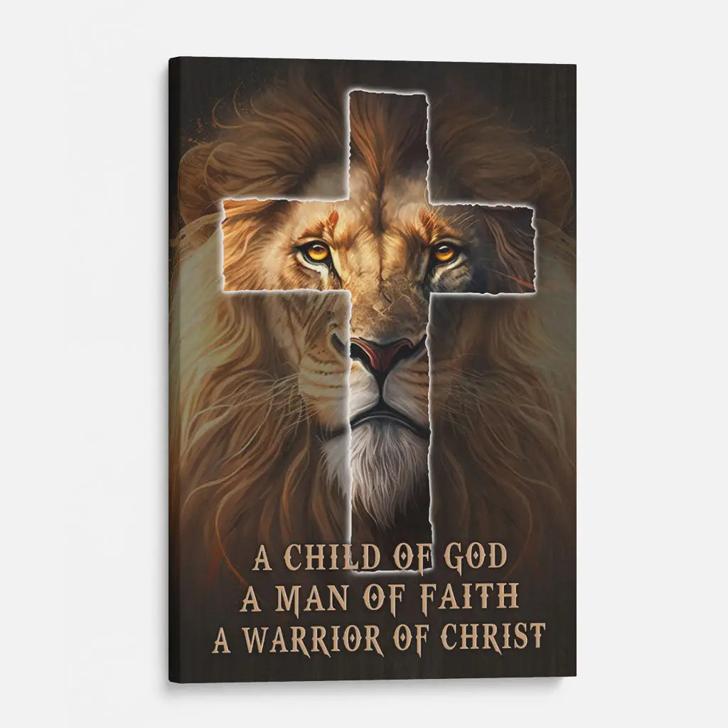 Faith-based canvas for Christian men, powerful scripture gift for spiritual strength and guidance.