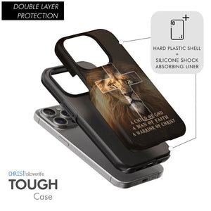 A Child Of God A Man Of Faith A Warrior Of Christ Phone Case, Christian Phone Cases, Christian Gifts For Men A Child Of God A Man Of Faith A Warrior Of Christ Phone Case, Christian Phone Cases, Christian Gifts For Men