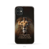 A Child Of God A Man Of Faith A Warrior Of Christ Christian Phone Case iPhone 11 / Tough Case