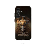 A Child Of God A Man Of Faith A Warrior Of Christ Christian Phone Case Samsung Galaxy S25 / Tough Case
