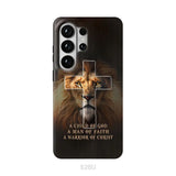 A Child Of God A Man Of Faith A Warrior Of Christ Christian Phone Case Samsung Galaxy S26 Ultra / Tough Case