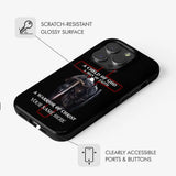Faith-based phone case featuring "Child of God Man of Faith Warrior of Christ" and custom name, great for religious gifts.