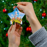 A Lamb Jumps Into Jesus’ Arms Ornament
