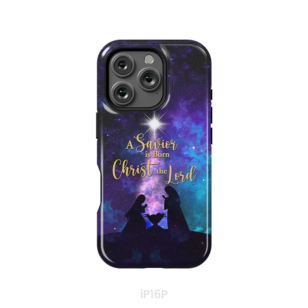 A Savior is born Christ the Lord Christian Christmas phone case iPhone 16 Pro / Tough Case