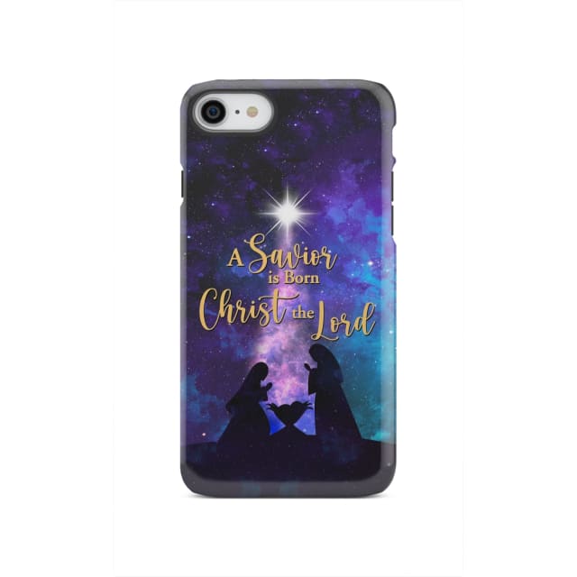 A Savior is born Christ the Lord Christian Christmas phone case iPhone SE 2020 / Tough