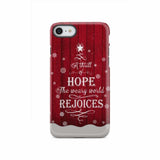 A Thrill of Hope the Weary World Rejoices phone case - Christian Christmas iPhone SE 2020 / Tough