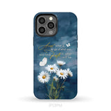 Accept What is Let Go of What Was Daisies and Butterflie Phone Case iPhone 13 Pro Max / Tough Case