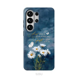 Accept What is Let Go of What Was Daisies and Butterflies Phone Case Samsung Galaxy S26 Ultra / Tough Case