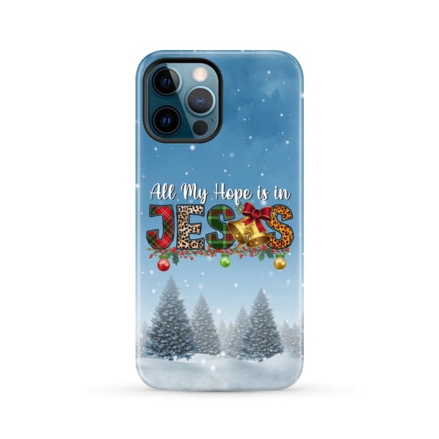 All my hope is in Jesus Christmas tree phone case iPhone 12 Pro Max / Tough