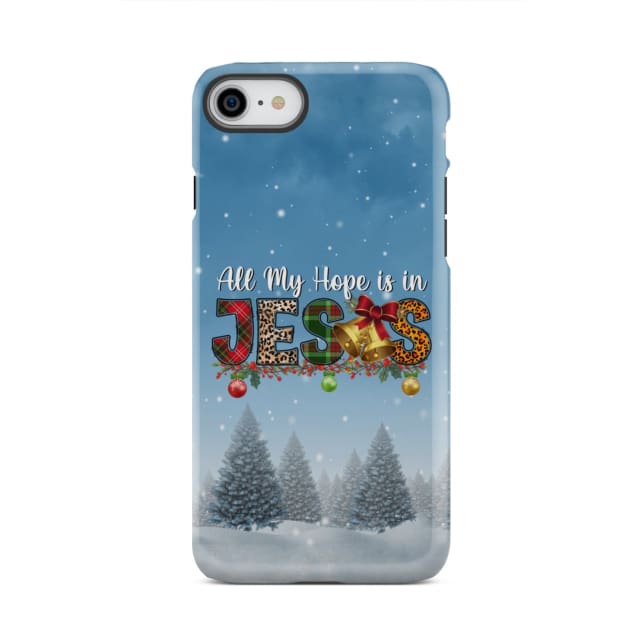 All my hope is in Jesus Christmas tree phone case iPhone 7 / Tough