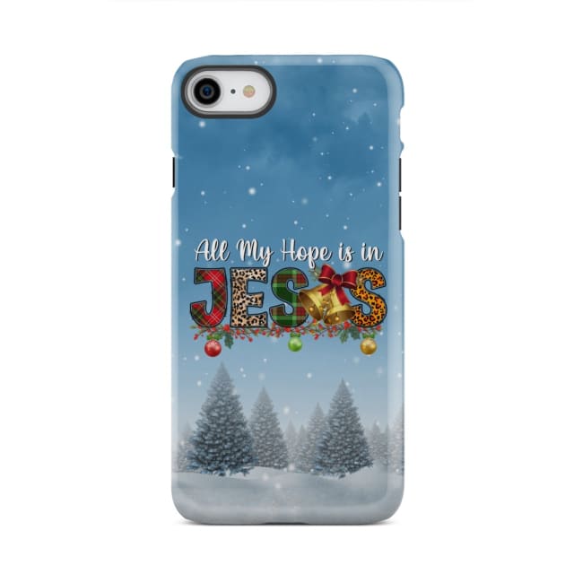 All my hope is in Jesus Christmas tree phone case iPhone 8 / Tough