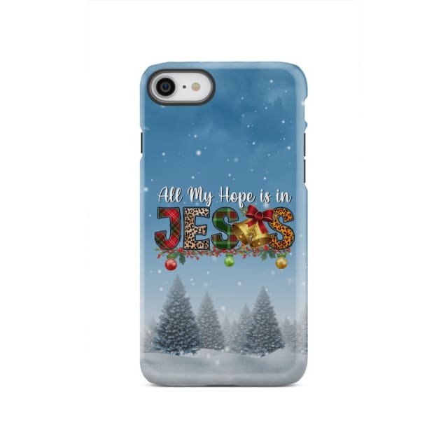 All my hope is in Jesus Christmas tree phone case iPhone SE 2020 / Tough