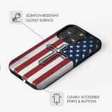 American Flag Cross Phone Case