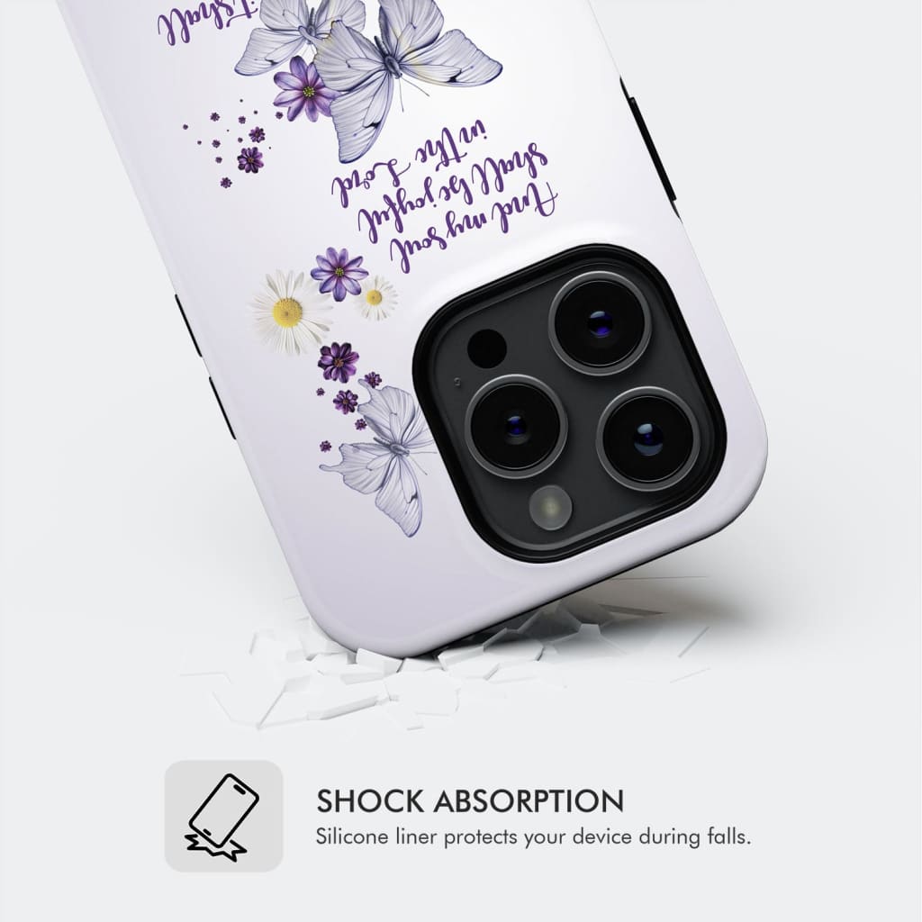 And My Soul Shall Be Joyful in the Lord Psalm 35:9 Phone Case