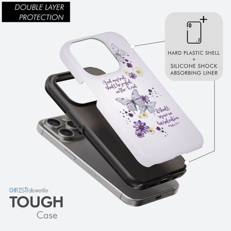 And My Soul Shall Be Joyful in the Lord Psalm 35:9 Phone Case