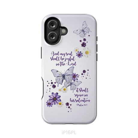 And My Soul Shall Be Joyful in the Lord Psalm 35:9 Phone Case iPhone 16 Plus / Tough Case