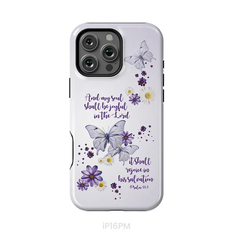 And My Soul Shall Be Joyful in the Lord Psalm 35:9 Phone Case iPhone 16 Pro Max / Tough Case