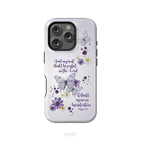 And My Soul Shall Be Joyful in the Lord Psalm 35:9 Phone Case iPhone 16 Pro / Tough Case