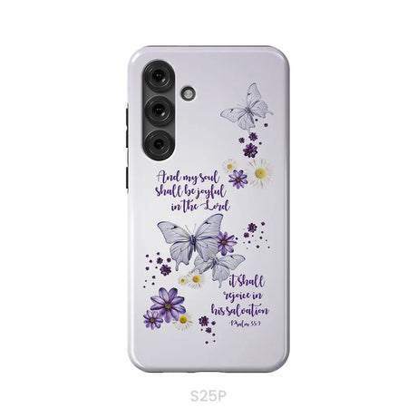 And My Soul Shall Be Joyful in the Lord Psalm 35:9 Phone Case Samsung Galaxy S25 Plus / Tough Case