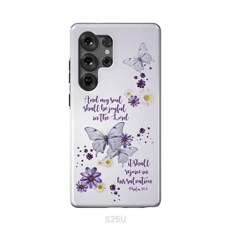 And My Soul Shall Be Joyful in the Lord Psalm 35:9 Phone Case Samsung Galaxy S25 Ultra / Tough Case