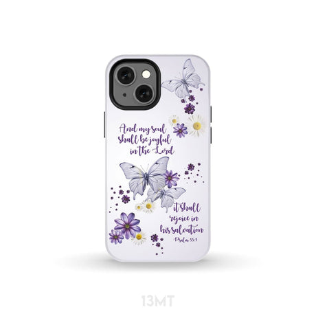 And My Soul Shall Be Joyful in the Lord Psalm 35:9 Phone Case iPhone 13 Mini / Tough