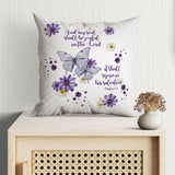 And my soul shall be joyful in the Lord Psalm 35:9 Bible verse throw pillow
