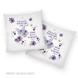 Psalm 35:9 Bible verse pillow, And my soul shall be joyful in the Lord throw pillow