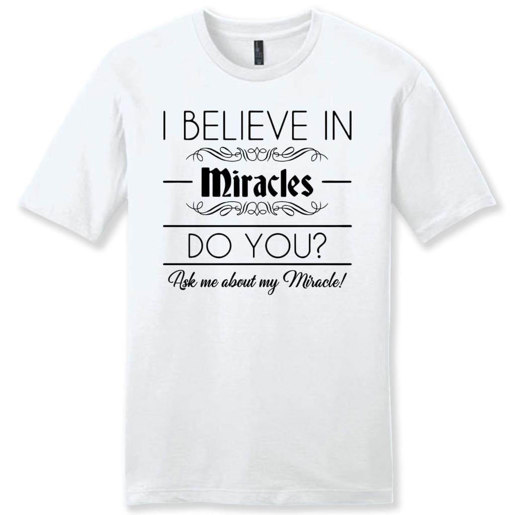 Ask me about my miracle! Men’s t-shirt White / S