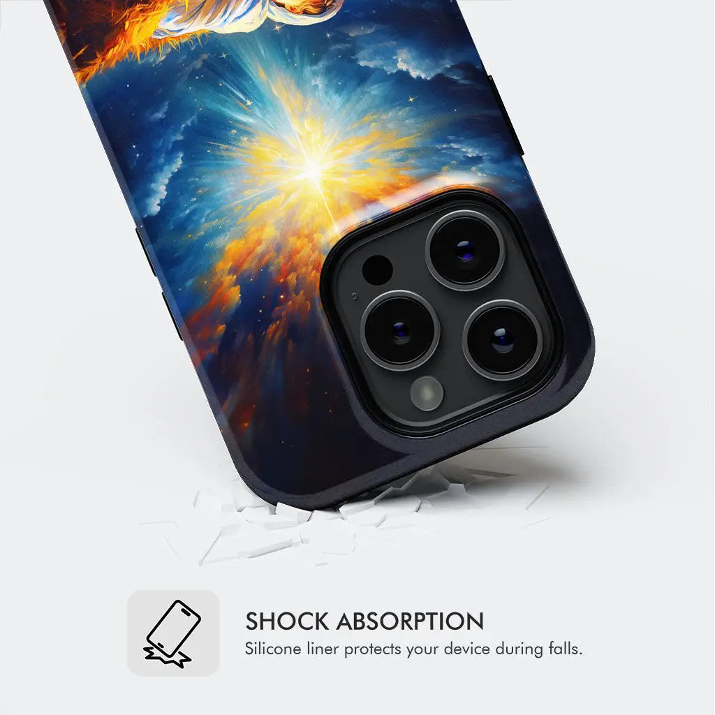 Baby Jesus With A Lamb Baby Jesus In The Manger Phone Case