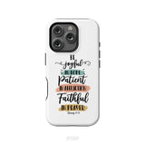 Be joyful in hope patient in affliction faithful in prayer phone case Christian phone cases iPhone 16 Pro / Tough Case