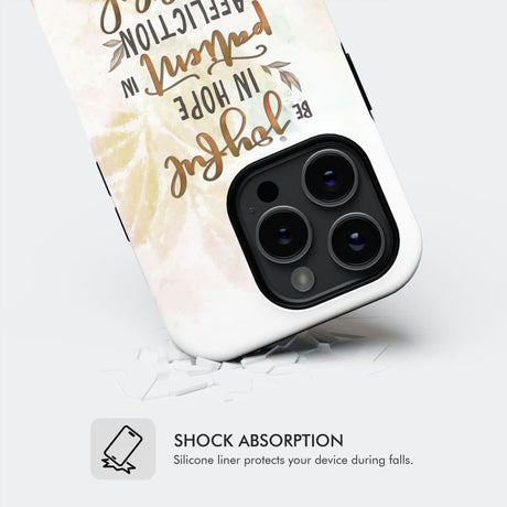 Be joyful in hope patient affliction romans 12:12 phone case Christian cases