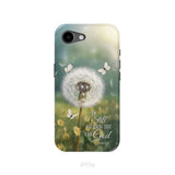 Be Still and Know Dandelion with Butterflies – Psalm 46:10 Christian Phone Case iPhone 17e / Tough Case