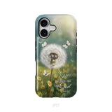 Be Still and Know Dandelion with Butterflies – Psalm 46:10 Christian Phone Case iPhone 17 / Tough Case