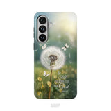 Be Still and Know Dandelion with Butterflies – Psalm 46:10 Christian Phone Case Samsung Galaxy S26 Plus / Tough Case