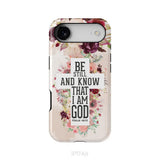 Be still and know that I am God phone case - Psalm 46:10 Bible verse phone case iPhone 17 Air / Tough Case