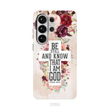 Be still and know that I am God phone case - Psalm 46:10 Bible verse phone case Samsung Galaxy S26 Ultra / Tough Case